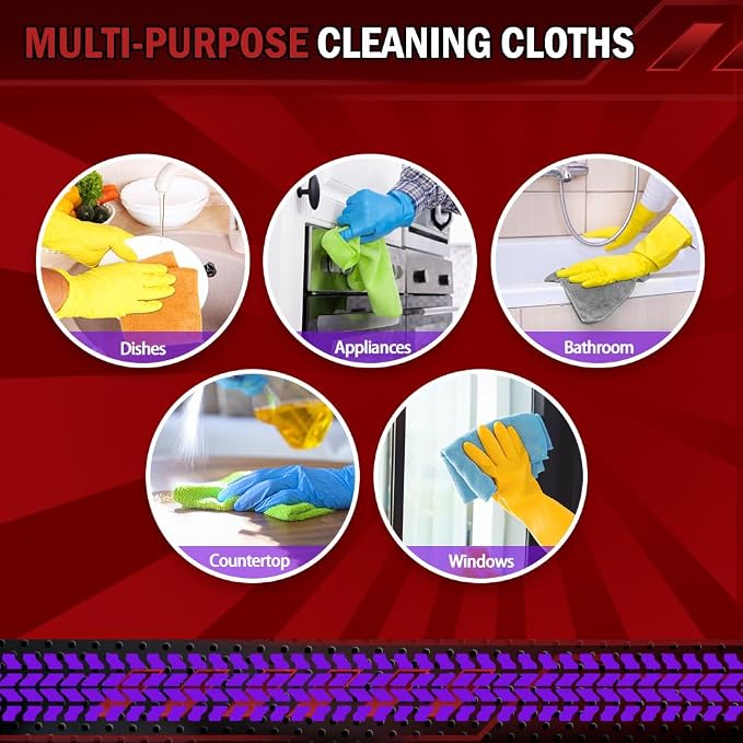 AIDEA Microfiber Cleaning Cloth 24 Pack, Microfiber Towels - Image 7