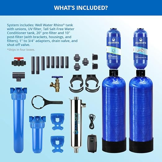 Aquasana Whole House Well Water Filter | 500, 000 Gallons | UV, Carbon & KDF | - Image 6