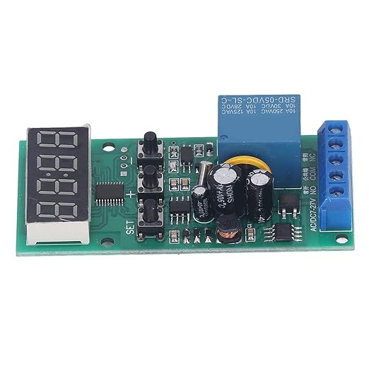 Fafeicy Real Time Timing Relay Module, PCB Time Switch Control Board 7-27V - Image 7