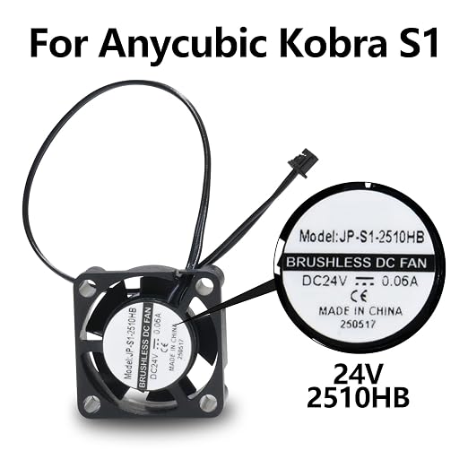 Kobra S1 Hotend Cooling Fan, 2510 Silent Print Head Fan, Hotend Heat Sink - Image 4