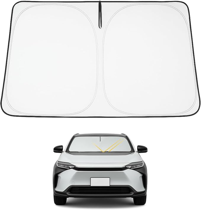Proadsy 2026 Upgrade Windshield Sun Shade Custom Fit Toyota bZ4X 2023-2026 by Proadsy