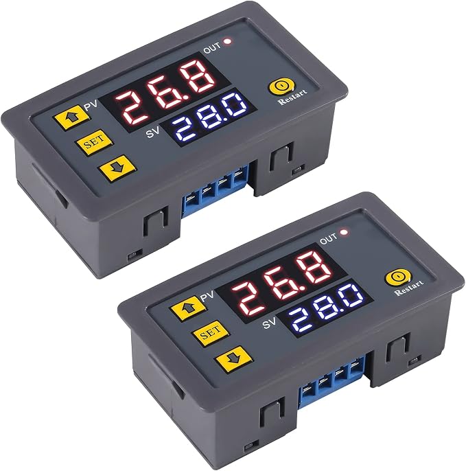 2Pcs Timer Delay Relay DC 12V 20A Programmable LED Digital Cycle Delay Relay by AITIAO