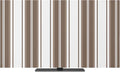 Rustic Brown Stripes Indoor TV Cover, Elastic TV Screen Protector Minimalist by Unknown