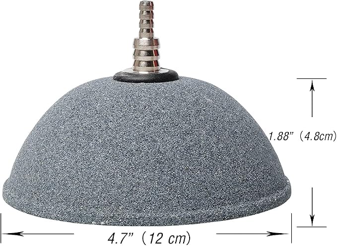 Quickun 4.7 Inch Updated Crazy Air Mineral Ball Stone Cylinder Bubbler Plus - Image 3