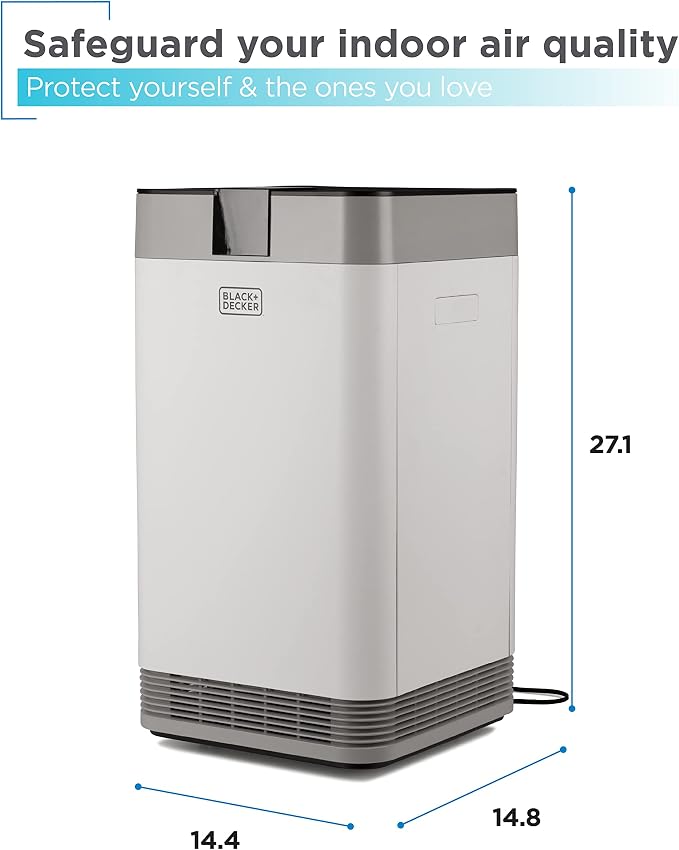 BLACK+DECKER Electrostatic Precipitator Air Purifier, HEPA Air Purifier - Image 6