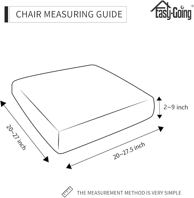 Easy-Going Stretch Chair Cushion Cover Sofa Cushion Furniture Protector Sofa Seat Sofa Slipcover Sofa Cover Soft Flexibility with Elastic Bottom(Chair Cushion, Natural)