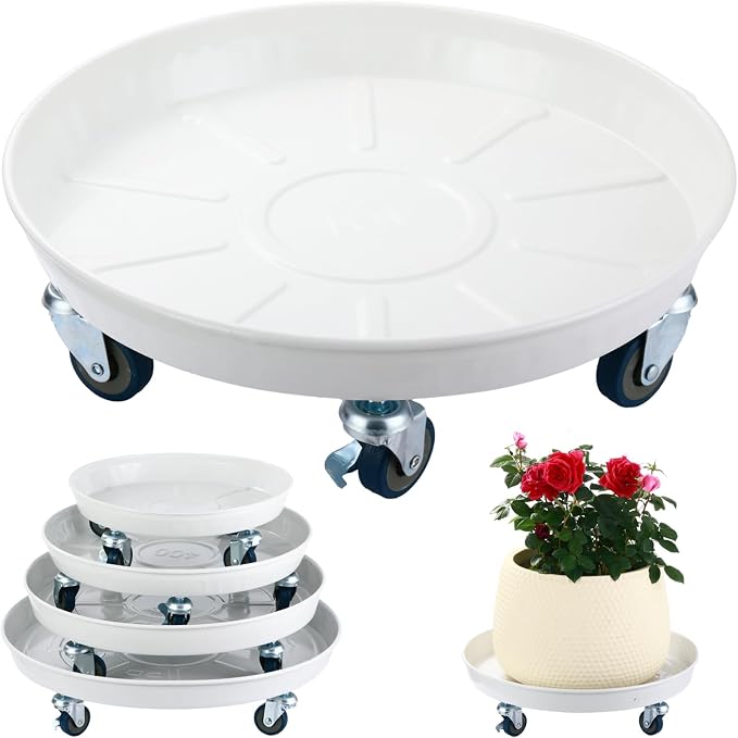 Planterhoma 3 Packs 16 inches Metal Plant Caddy - Image 9