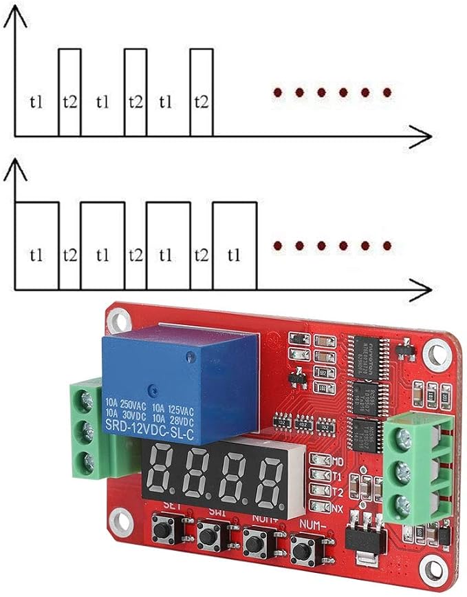Multifunction Infinite Loop Timing Self Lock Relay Cycle Timer Module - Image 4