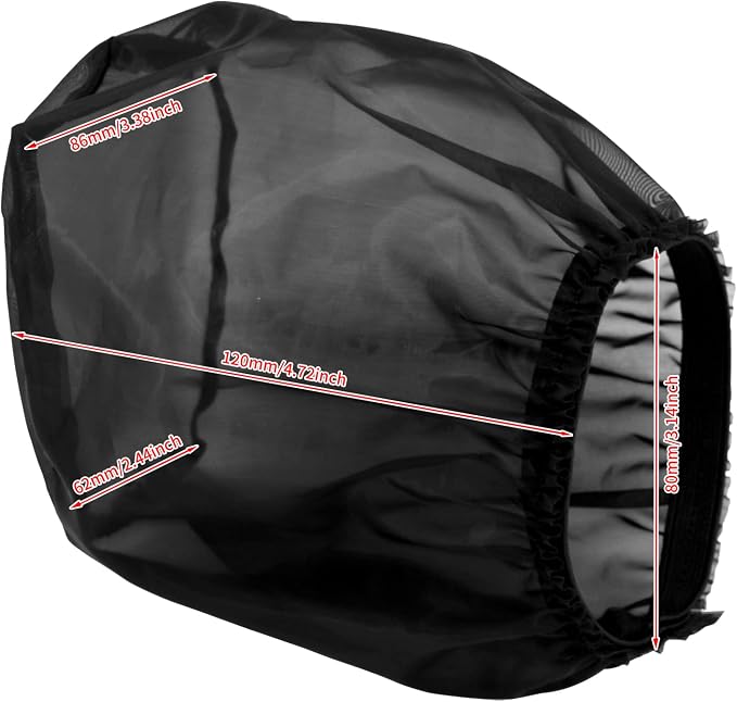 HDBUBALUS Motorcycle Air Filter Rain Sock Dustproof Protective Cover Fit - Image 4