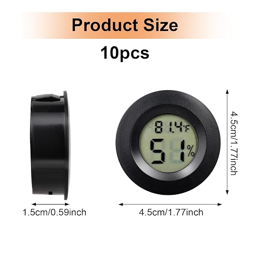 10 Pack Mini Hygrometer Thermometer - Image 6