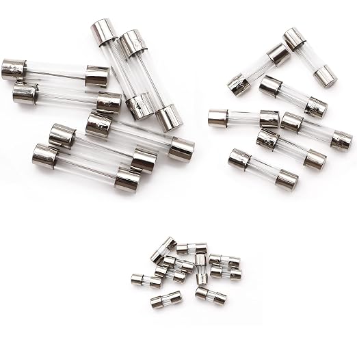 24 Values 275Pcs Fast Blow Glass Fuses Assortment Kit 250V 6x30mm 5x20mm 0.5A - Image 5