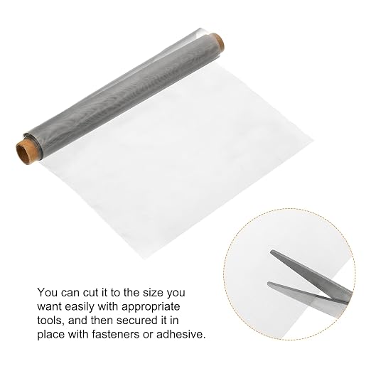 PATIKIL 304 Stainless Steel Wire Mesh Screen, 150 Mesh Woven Air Vent Filter - Image 3
