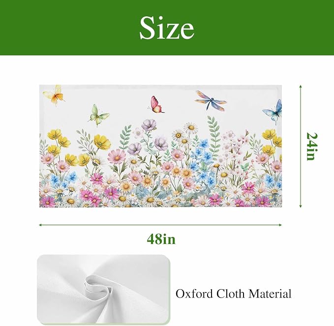 Fluorescent Light Covers for Ceiling Lights Spring Flowers Magnetic Light - Image 7