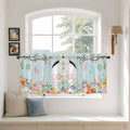 Easter Bunny Kitchen Tier Curtains 24 Inch Long 2 Panel Set, Rod Pocket Cafe by Unknown