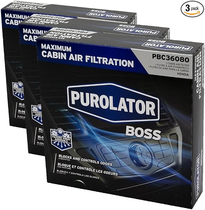 Purolator PBC36080 PurolatorBOSS Automotive Cabin Air Filter by PurolatorProductsNALLC