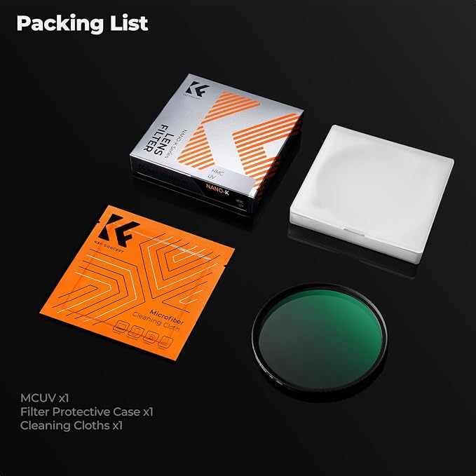 K&F CONCEPT 95mm MCUV Lens Protection Filter Ultra Slim 18 Multi-Coating | - Image 8