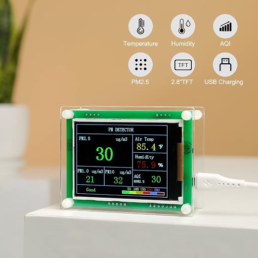 Air Quality Monitor pm2.5 pm10 pm1.0 Detector Indoor air Quality Test kit - Image 7