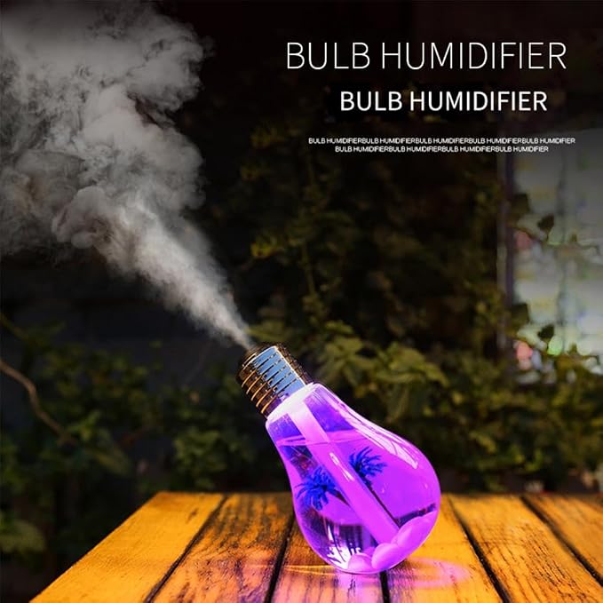 USB Air Humidifier Bulb with 7 Colors, Portable Bulb Ultrasonic Humidifier - Image 5