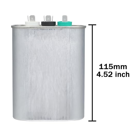 VEXUNGA 70/5 uF 70+5 MFD 370V 440V 450V Oval Dual Run Start AC Capacitor 70 5 - Image 2
