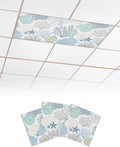 3 Pack Fluorescent Light Cover for Classroom Ceiling Light, Nautical Coastal by Home+L6