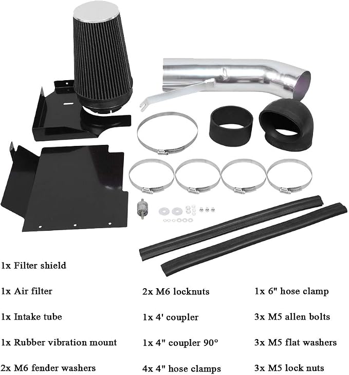 4" Cold Air Intake System + Heat Shield - Image 3