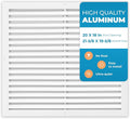 Aluminum 20 x 18 Inch Cold Air Return Vent Cover, Rustproof AC Transfer Grille by Air360