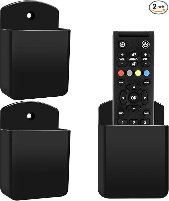 2 Pcs Remote Control Holder Wall Mount, TV Remote Holder by Unknown