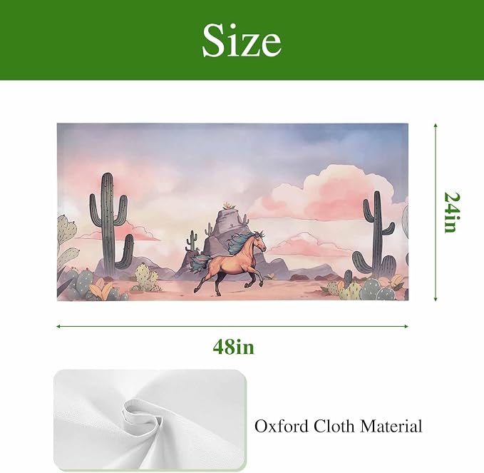 Fluorescent Light Covers for Drop Ceiling Watercolor Running Horse Cactus - Image 9