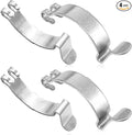 4pcs Silver Metal Air Filter Clips, Steel Air Cleaner Cover Clip, Air Filter by Unknown