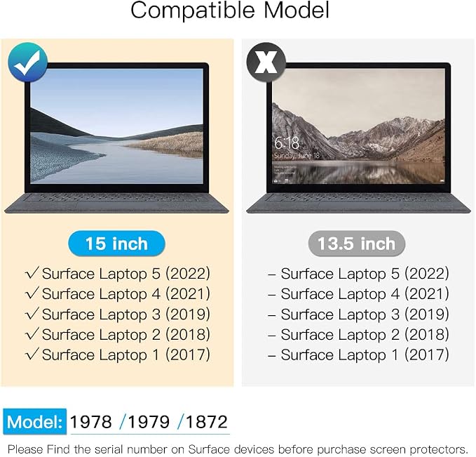 for Microsoft Surface Laptop 5/4/3 th Gen 15 inch Privacy Screen Protector - Image 6