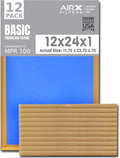 12x24x1 Air Filter Comparable to MPR 100 Basic Economy Furnace Filters by AIRXFILTERSWICKEDCLEANAIR