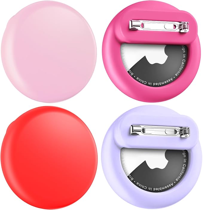 for AirTag Holder 4 Pack for Kids Hidden, Hidden Discreet Toddler Tracker by Wowwat