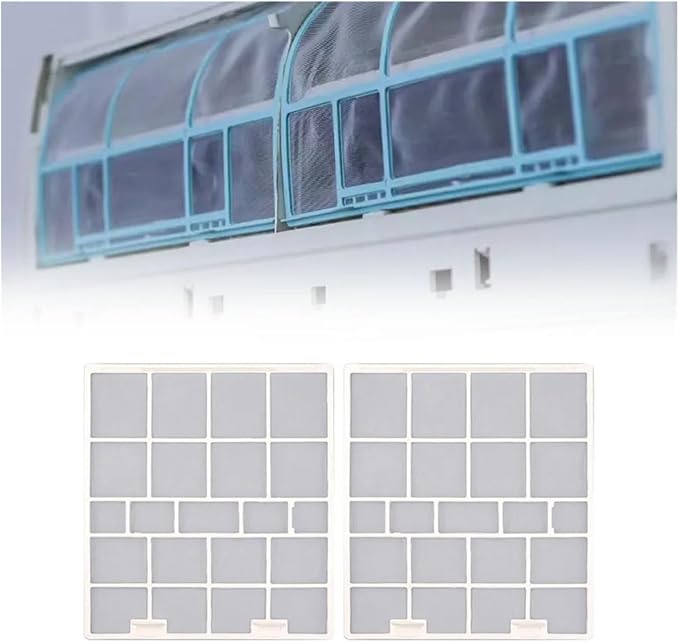 2pcs Air Conditioning Filter Accessories Dustproof Air Conditioner Cover - Image 2