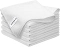 White Microfiber Cleaning Cloth 6Pack Cleaning Rags Absorbant Lint Free Cloth by SURPRISEPIE