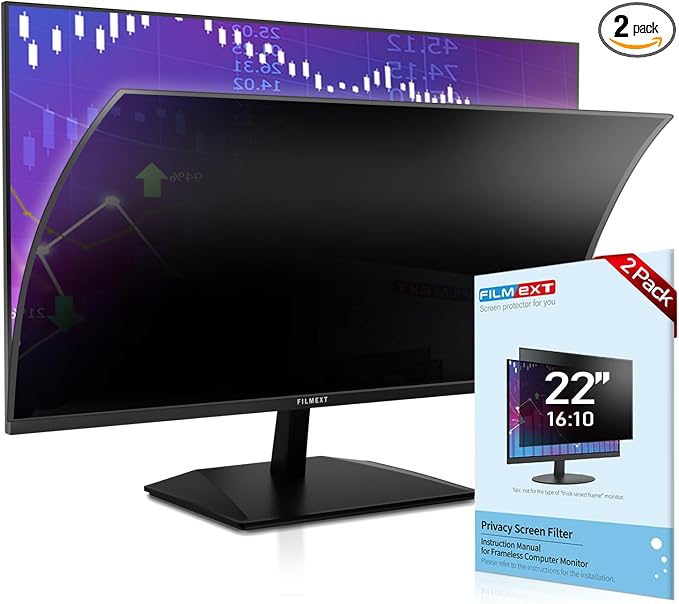 FILMEXT 2 Pack 22 Inch Computer Privacy Screen Filter by FILMEXT