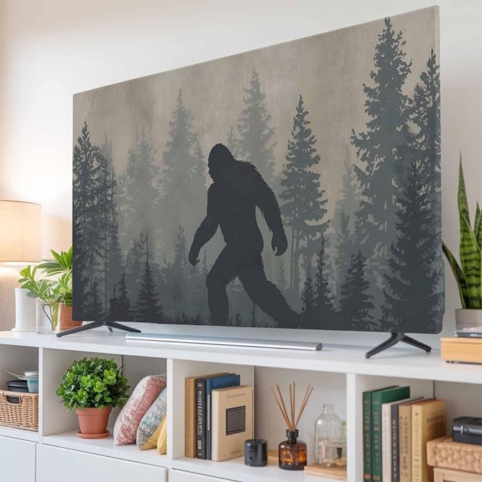 Wildman Gorilla Forest Silhouette Indoor TV Cover, Elastic TV Screen Protector - Image 6