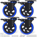 5 Inch Caster Wheels, Casters Set of 4 Heavy Duty by ENYKE