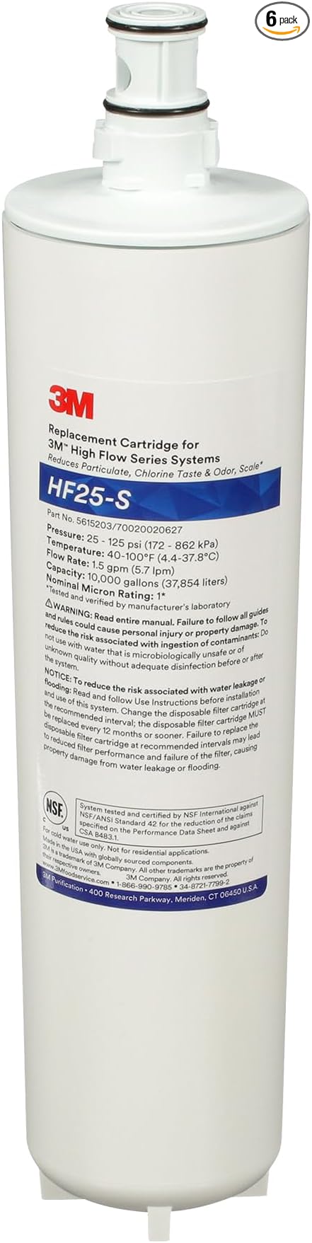 3M HF25-S High Flow Series Genuine Replacement Filter Cartridge by Unknown