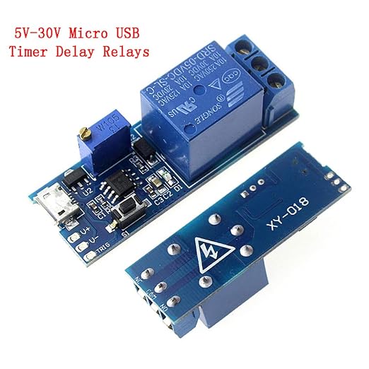 HiLetgo 2pcs DC 5V Trigger Time Delay Switch Relay Module Adjustable Time Delay - Image 2