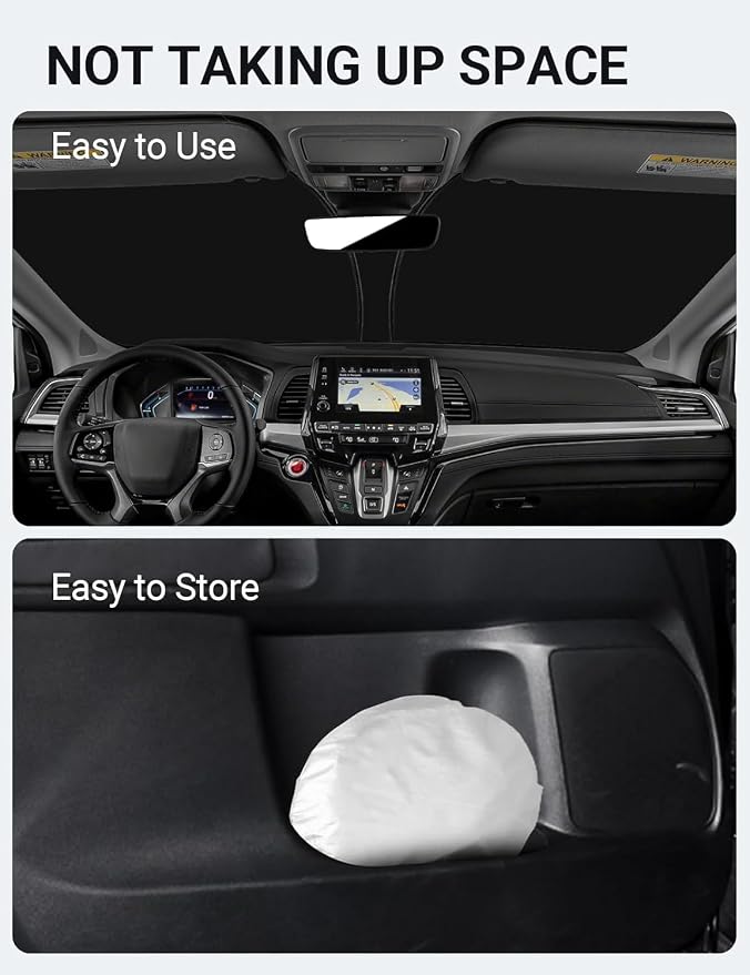 Proadsy Windshield Sun Shade for Honda Odyssey 2018-2025 2026 LX, Elite Minivan - Image 9