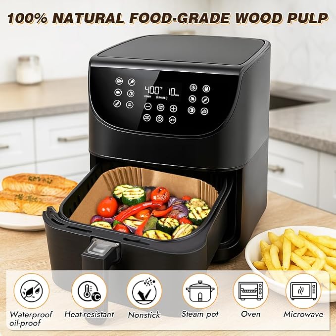 BYKITCHEN Perforated Air Fryer Liners - Image 6