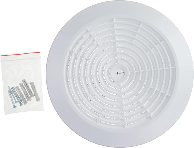 Vent Systems 6'' Inch White Round Plastic Ceiling Vent Cover - Image 6