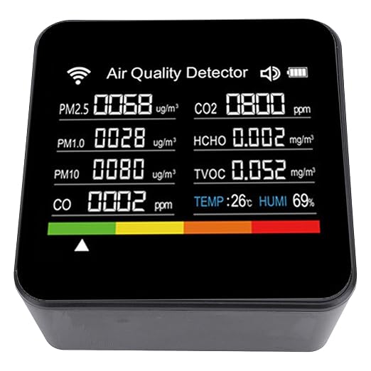 Yctze Air Quality Analyzer, Connection Digital Display Environmental Monitor - Image 5