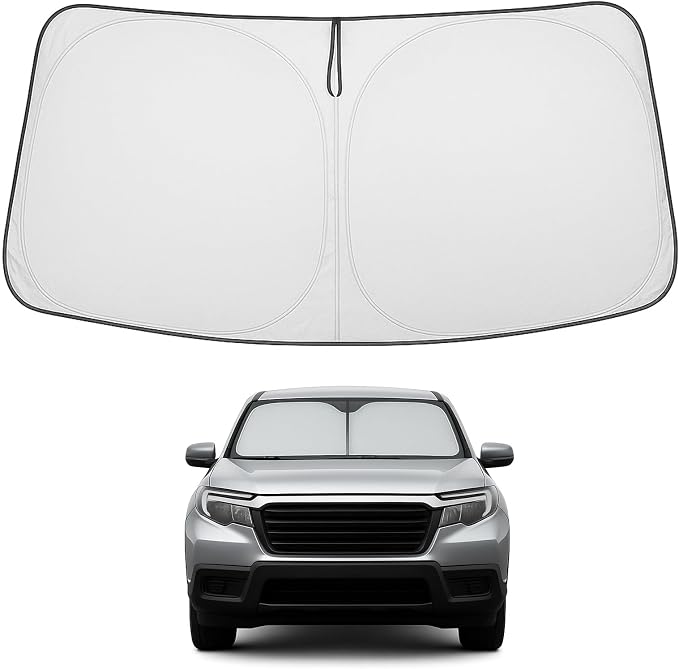 Proadsy 2026 Upgrade Windshield Sun Shade Custom Fit Honda Ridgeline 2017-2025 by Proadsy