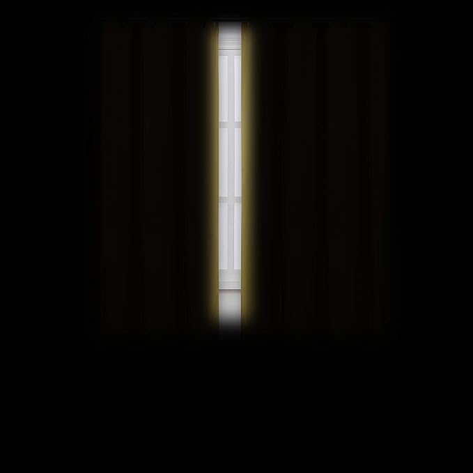 LEMOMO Yellow Thermal Blackout Curtains/38 x 54 Inch/Set of 2 Panels Room Darkening Curtains for Bedroom