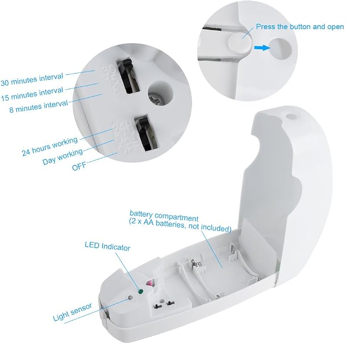 Automatic Aerosol Dispenser, Air Freshener Fragrance Aerosol Spray Dispenser - Image 5