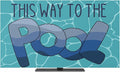 Blue Water Ripples Indoor TV Cover, Elastic TV Screen Protector Gradient This by Unknown