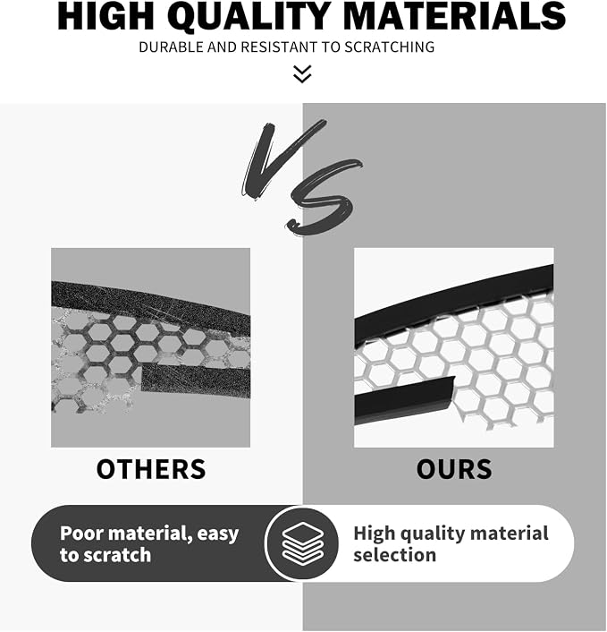 Motorcycle Fairing Mesh Grill Side Vent Screen Cover Fit - Image 6