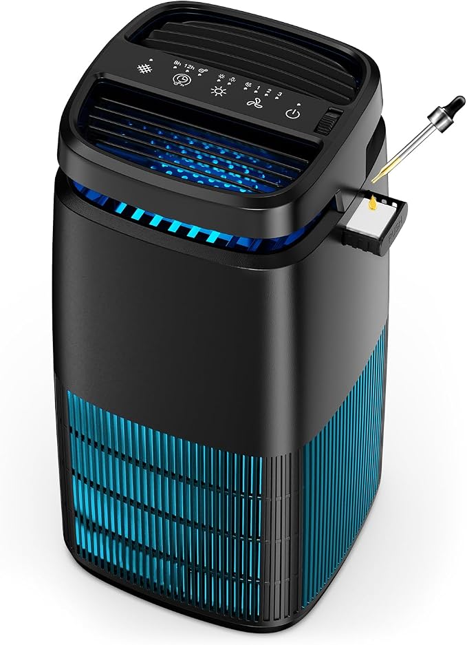 POMORON 4-in-1 Air Purifiers for Home, Air Ionizer Negative Ion Generator by POMORON