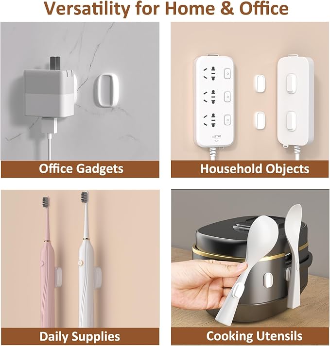 Tiizze 5 Pack Upgraded Magnetic Remote Control Holder Wall Mount - Image 5